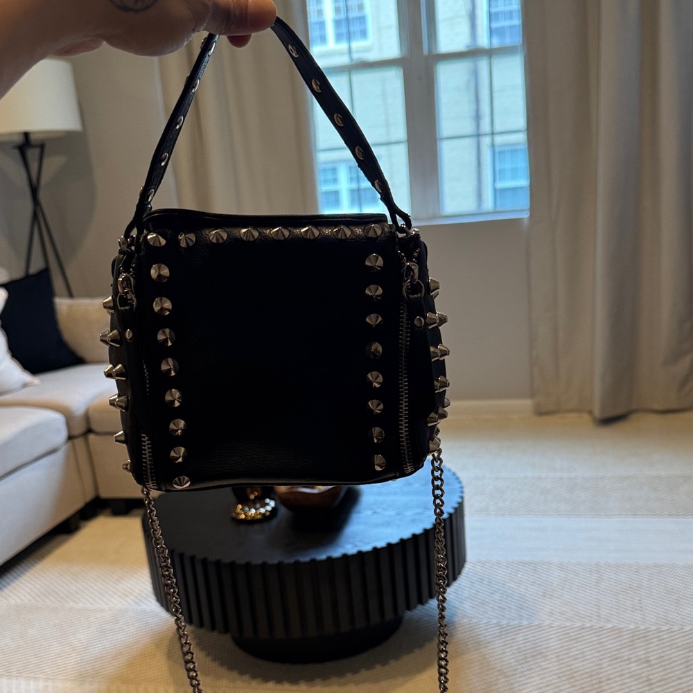 Studded Black Handbag